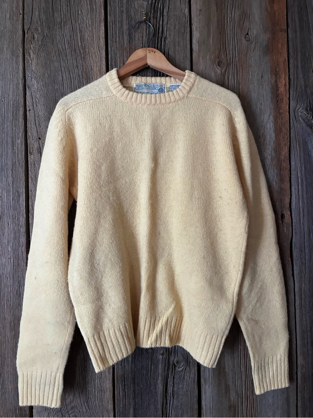 Vintage Pure Virgin Wool Sears Crewneck Men’s Sweater, M